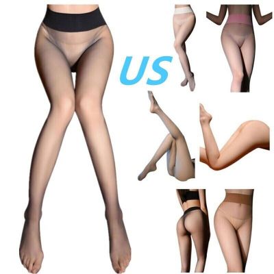 US Women Ultra Thin Sheer Pantyhose Stockings Sexy Tights Nylon Seamless Hosiery